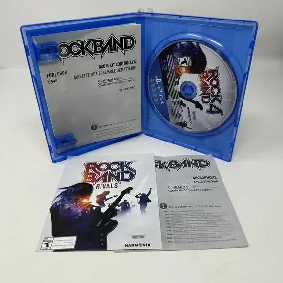 Rock Band 4 Plus Rivals Expansion PS4 2016 Tested Complete Vaild Code